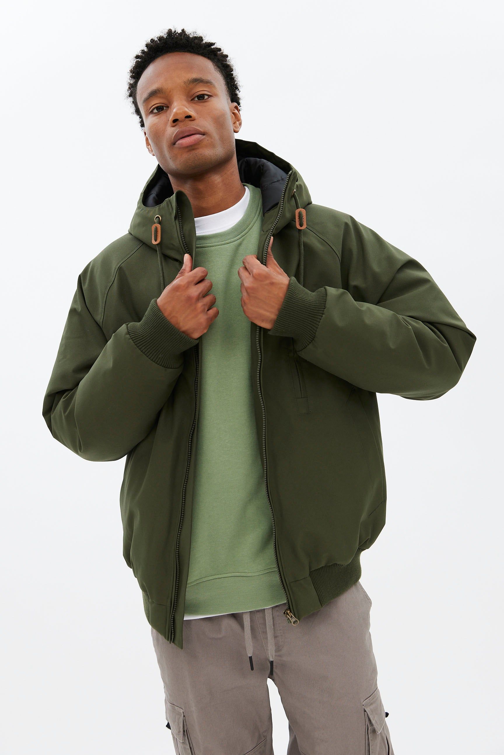 North Western Hooded Raglan Bomber Jacket sold by Bluenotes