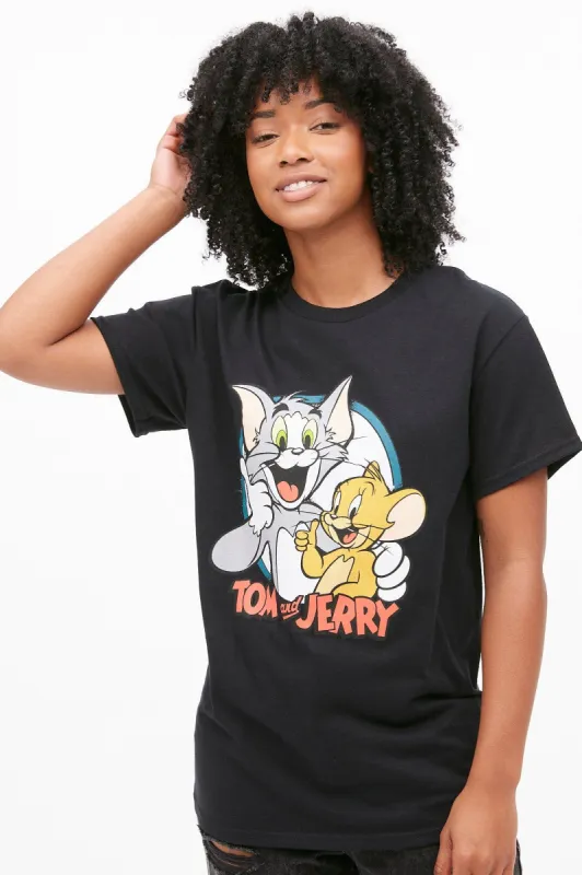 Tom And Jerry Graphic Boyfriend Tee sold by Bluenotes