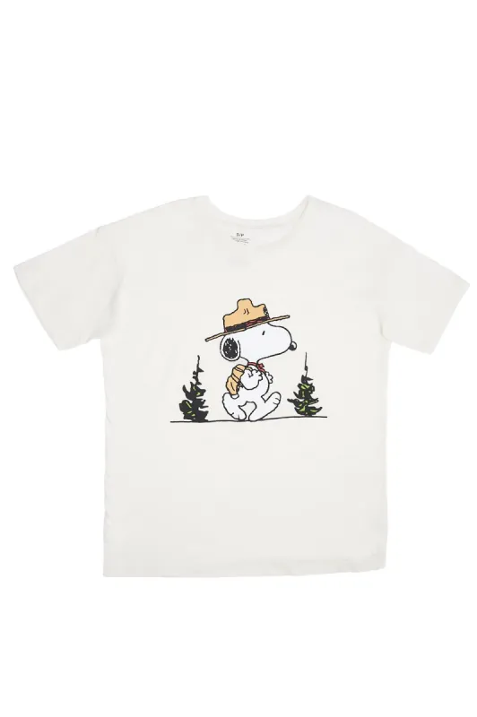 Peanuts Camp Snoopy Graphic Oversized Tee sold by Bluenotes