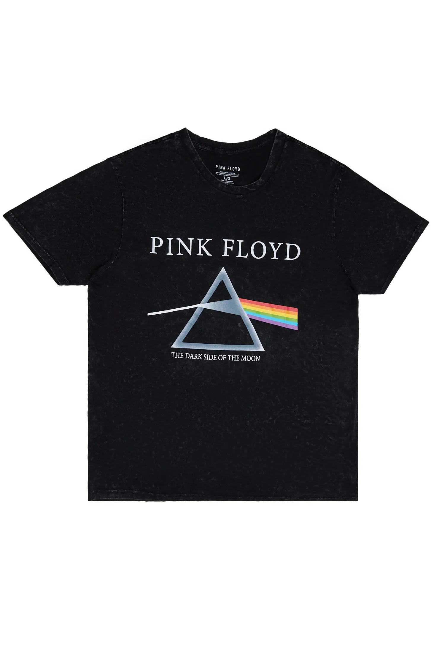 Pink Floyd Dark Side Of The Moon Graphic Acid Wash Tee sold by Bluenotes