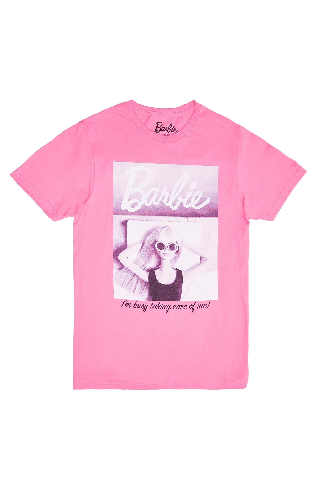 Barbie Busy Taking Care Of Me Graphic Boyfriend Tee sold by Bluenotes