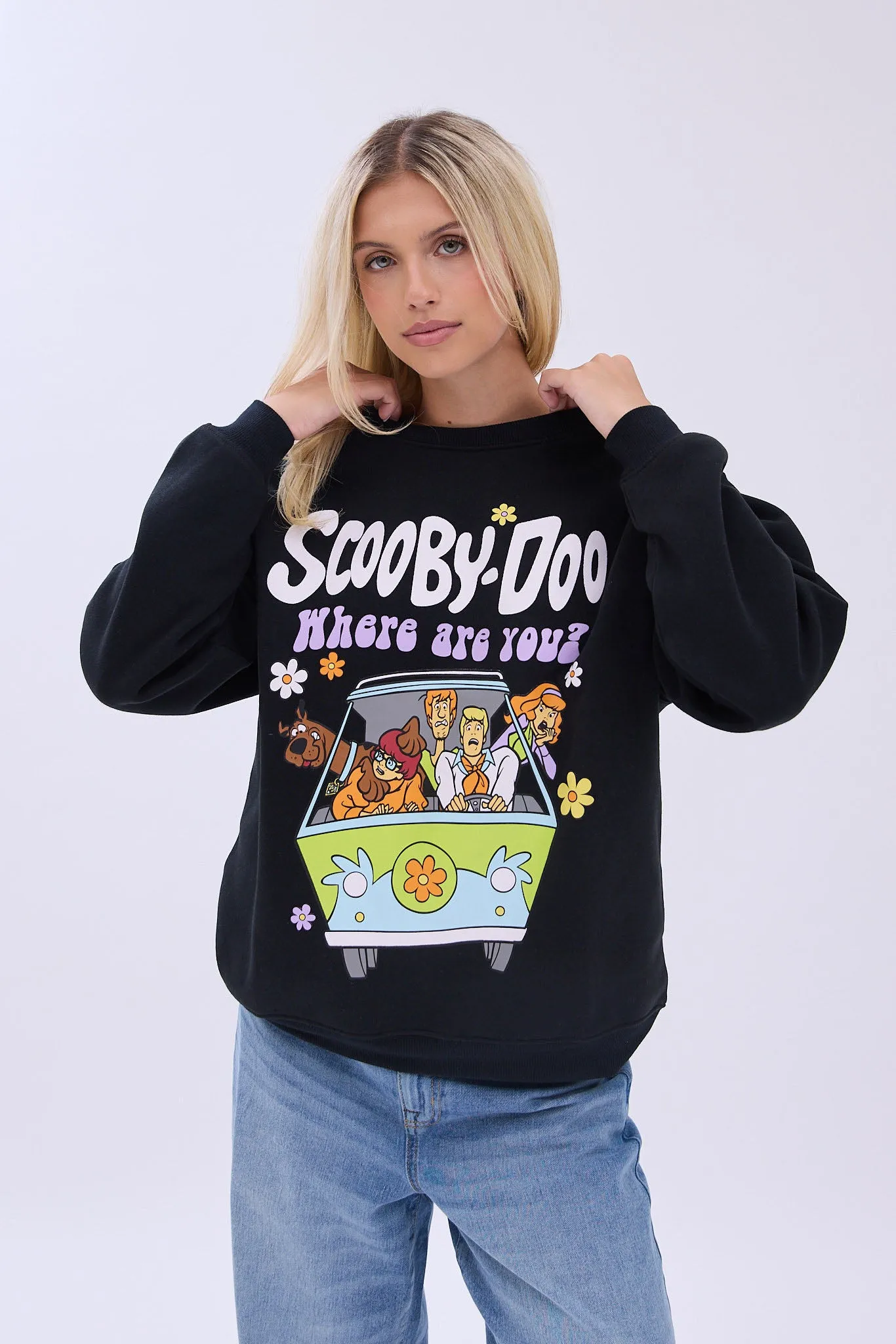 Scooby-Doo Where Are You Graphic Crew Neck Sweatshirt sold by Bluenotes