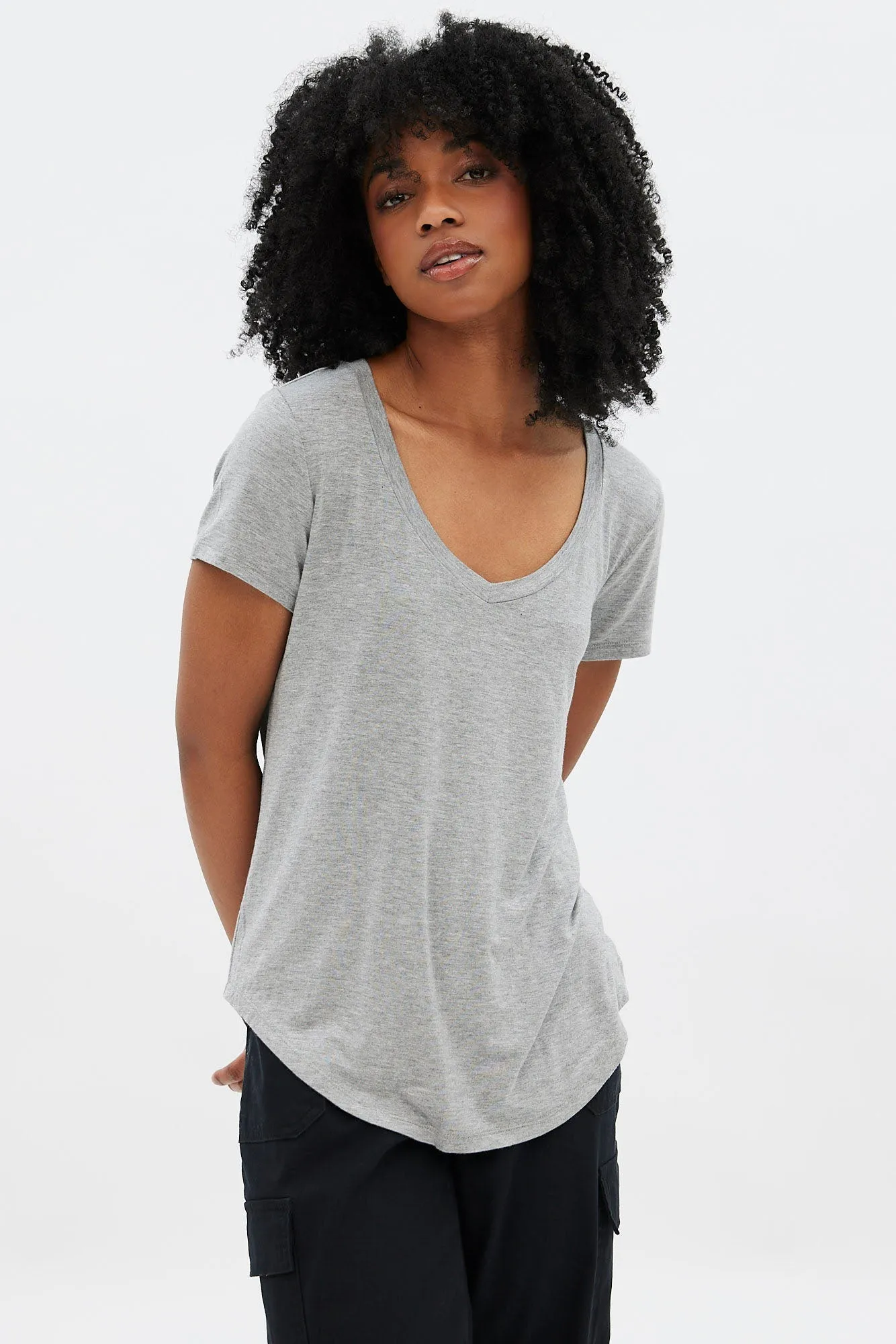 Relaxed V-Neck Tee sold by Bluenotes product image thumbnail 5