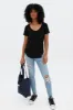 Relaxed V-Neck Tee sold by Bluenotes
