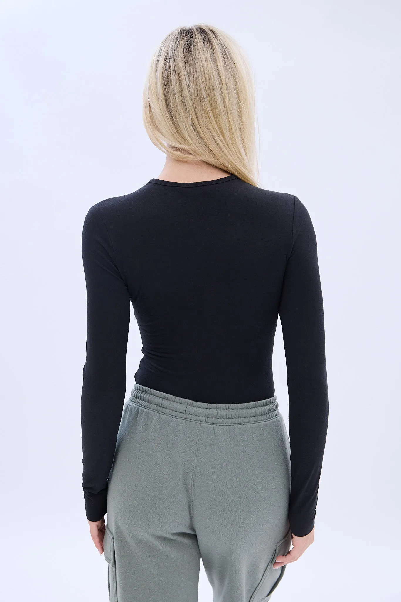 Long Sleeve Crew Neck Bodysuit sold by Bluenotes product image thumbnail 5