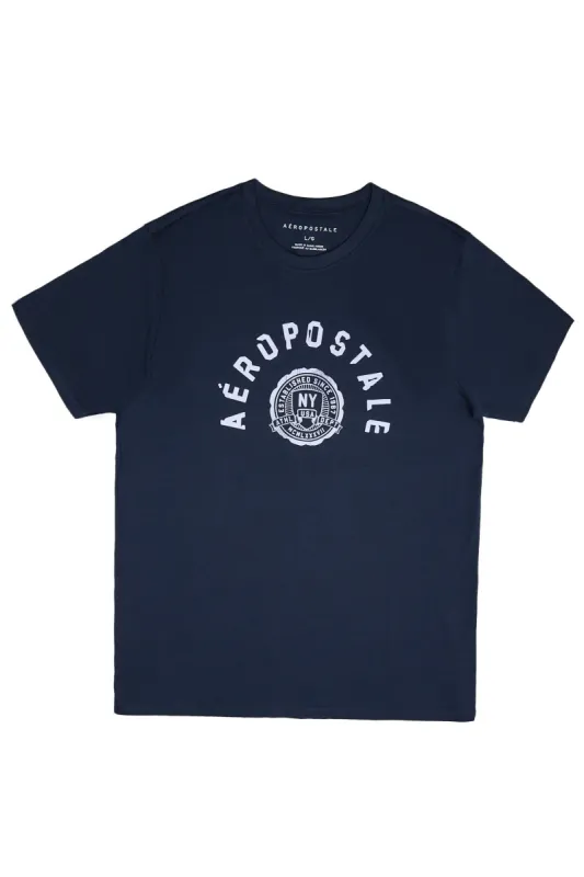 Aéropostale Flocked Crest Graphic Tee sold by Bluenotes