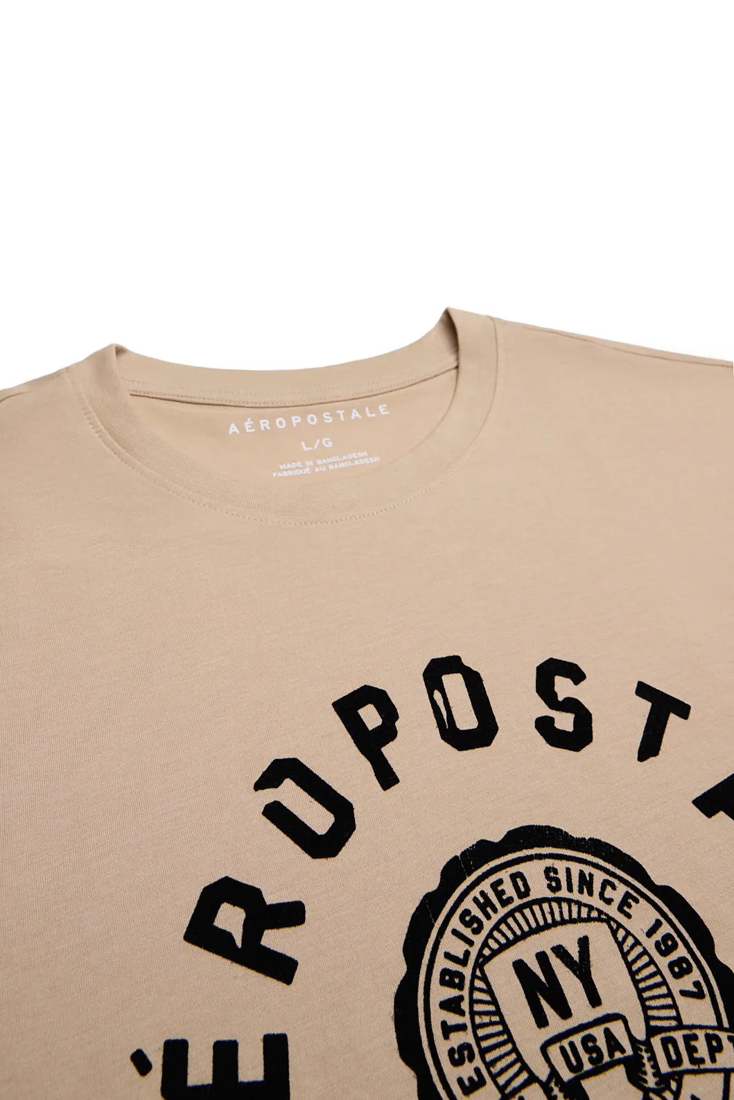 Aéropostale Flocked Crest Graphic Tee sold by Bluenotes product image thumbnail 5