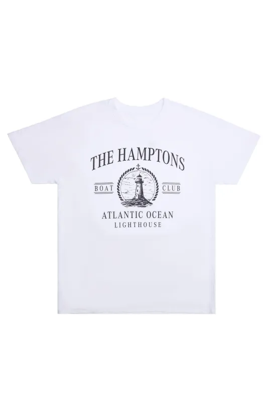 The Hamptons Graphic Relaxed Tee sold by Bluenotes