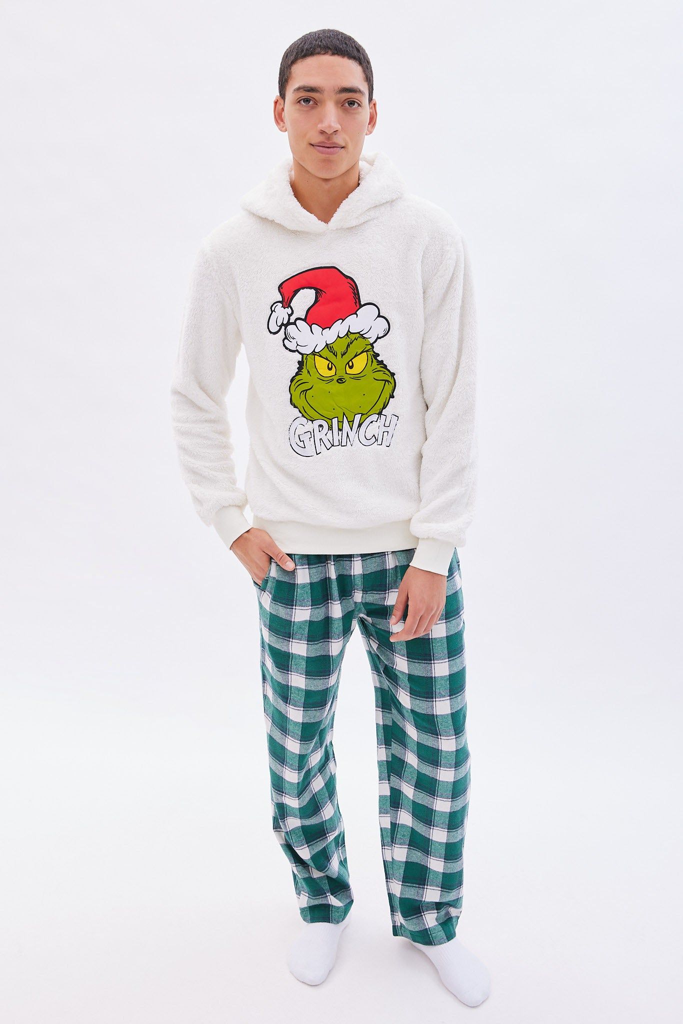 The Grinch Graphic Sherpa Pullover Hoodie sold by Bluenotes product image thumbnail 4