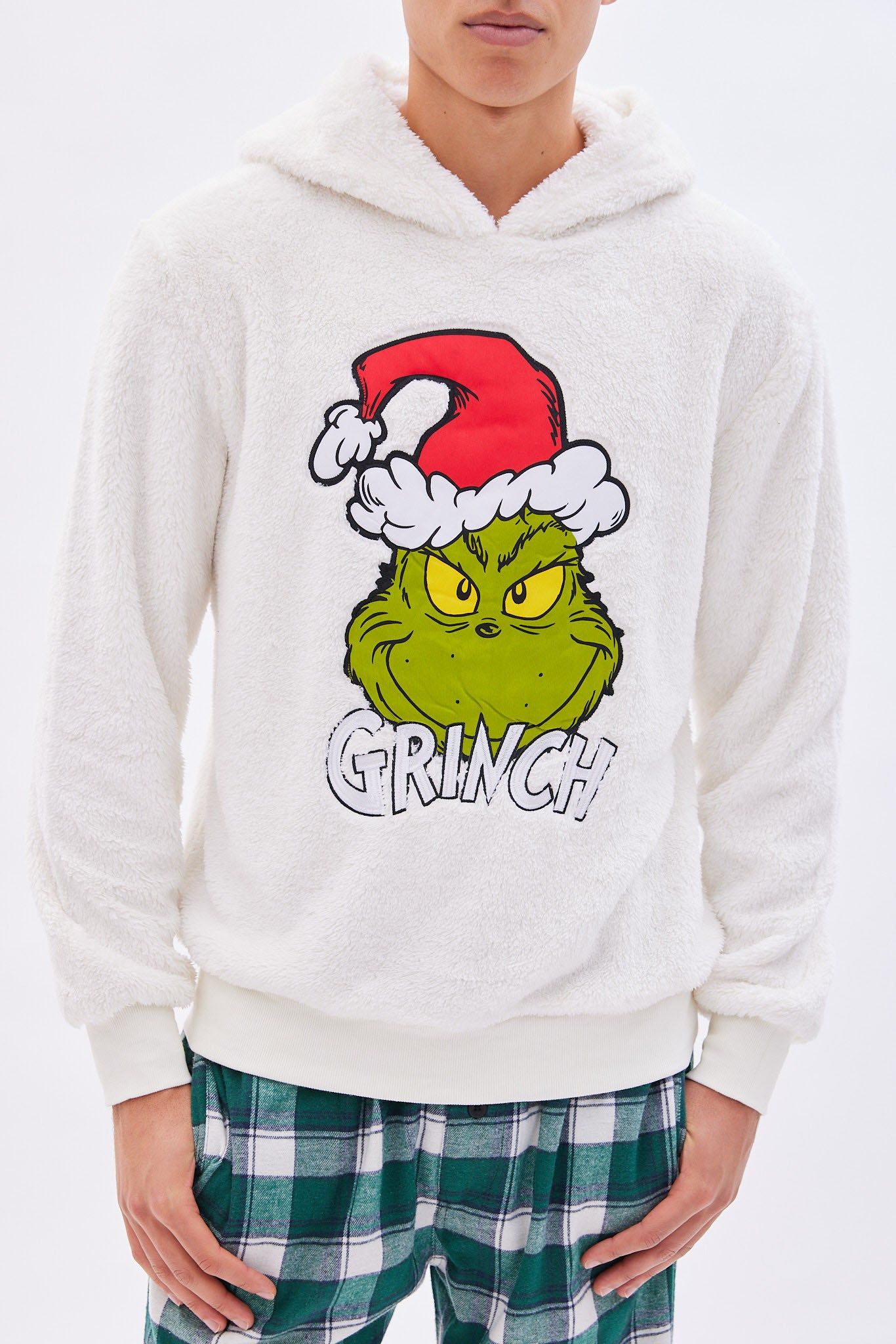 The Grinch Graphic Sherpa Pullover Hoodie sold by Bluenotes product image thumbnail 2