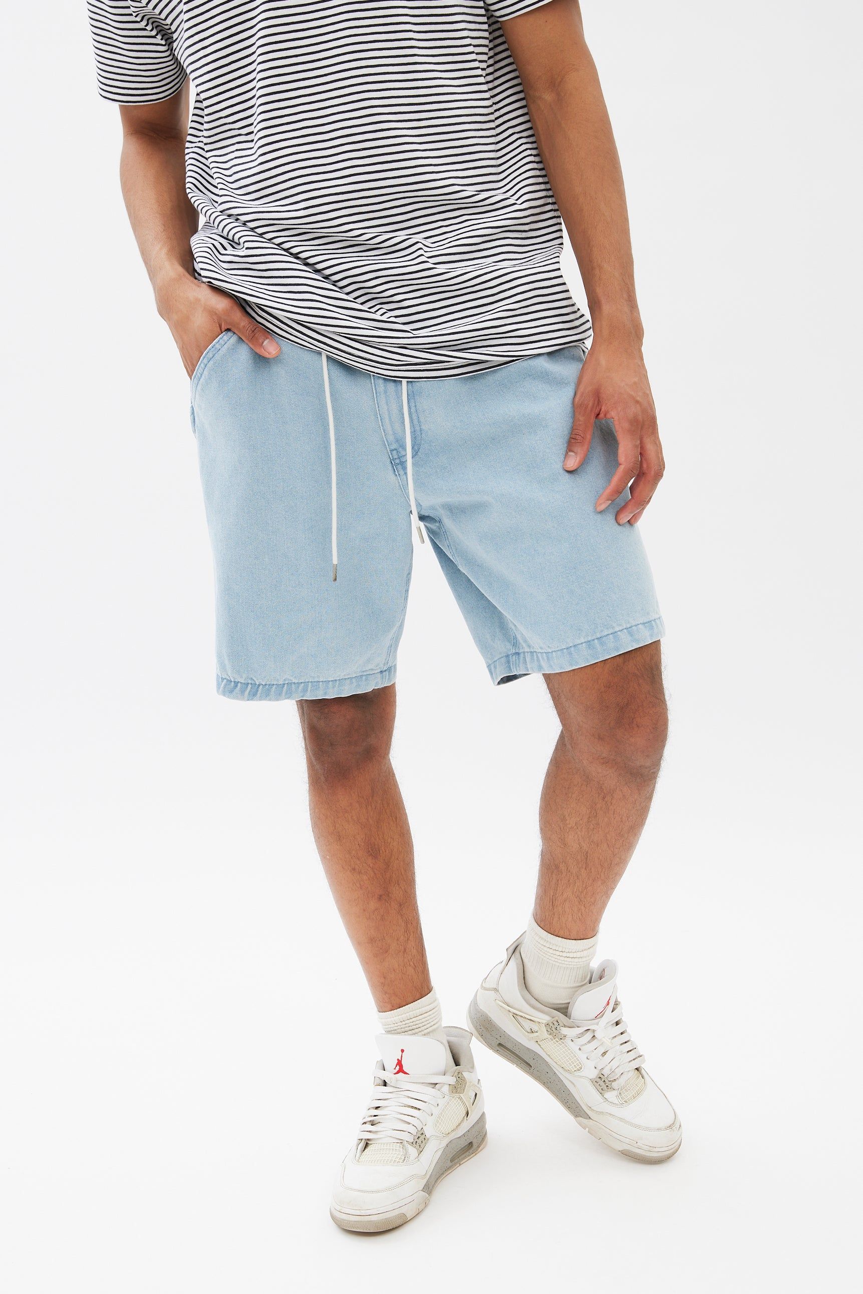 Relaxed Denim Jogger Short sold by Bluenotes
