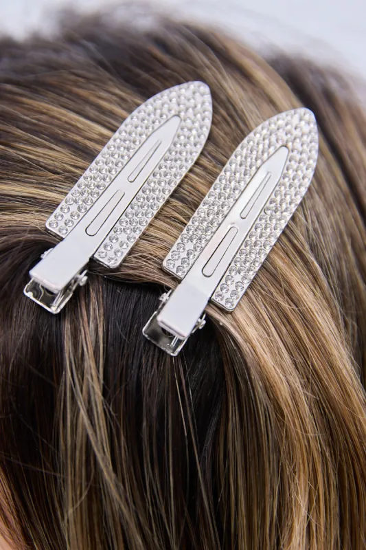 Gemstone Crease-Free Hair Clips 2-Pack sold by Bluenotes
