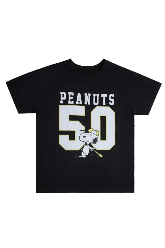 Peanuts Snoopy Graphic Relaxed Tee sold by Bluenotes
