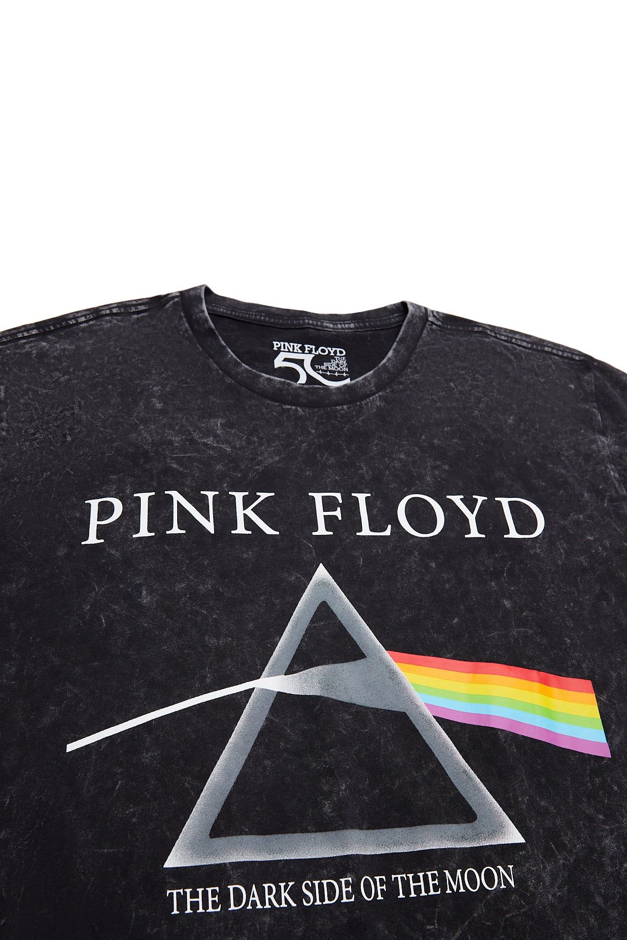 Pink Floyd Dark Side Of The Moon Graphic Acid Wash Tee sold by Bluenotes product image thumbnail 2