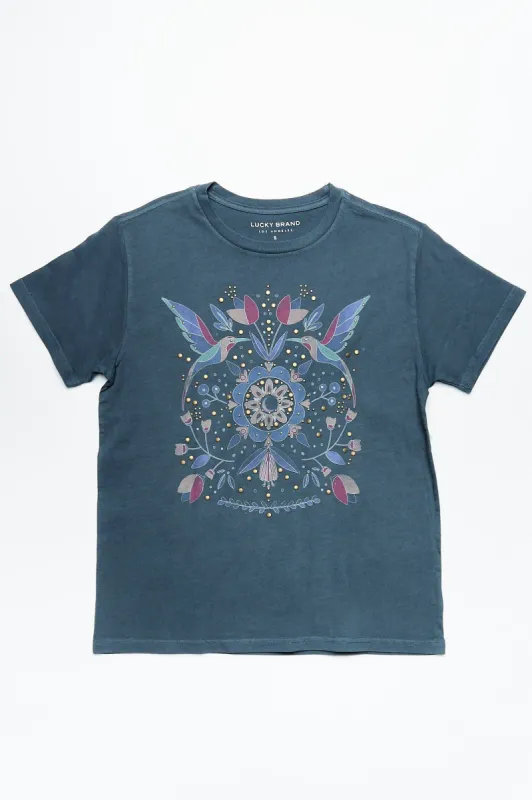 Folk Doves Boyfriend Tee sold by Bluenotes