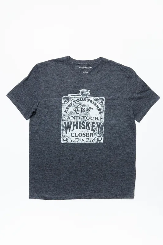 Keep Your Friends Close Whiskey Tee sold by Bluenotes