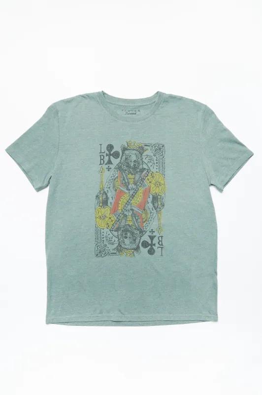 Bear King Card Tee sold by Bluenotes
