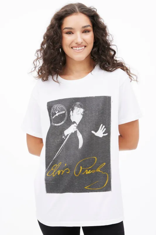 Elvis Presley Graphic Boyfriend Tee sold by Bluenotes