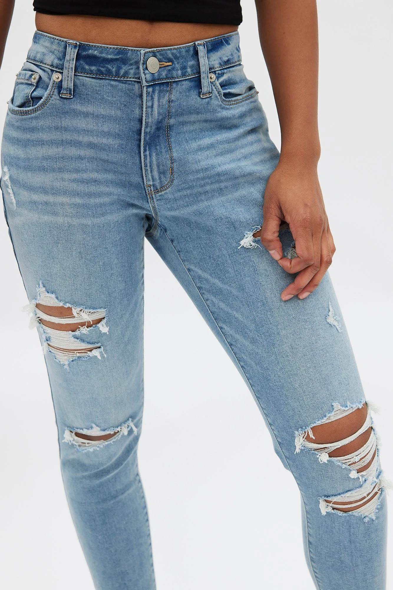 AERO Seriously Stretchy Mid Rise Jegging sold by Bluenotes product image thumbnail 4