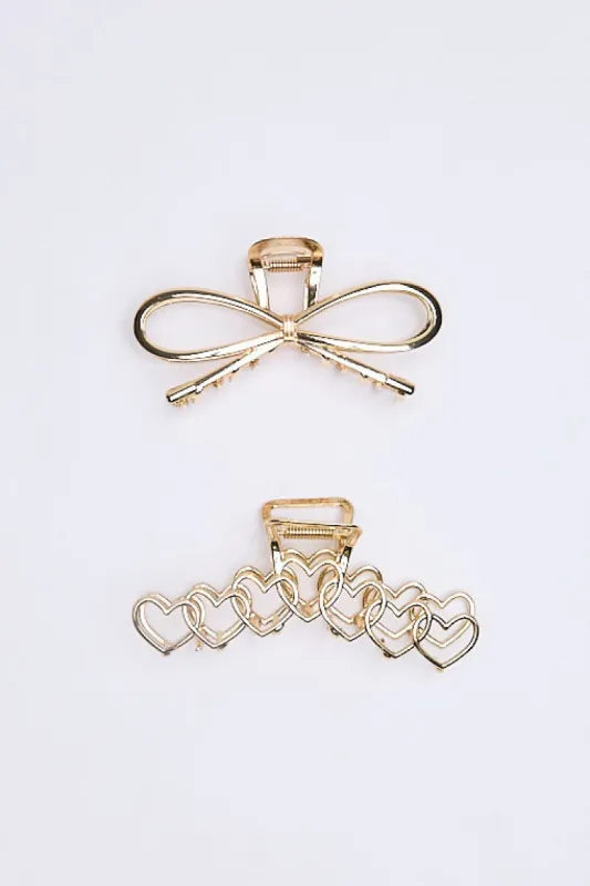 Bow Claw Clips 2-Pack sold by Bluenotes