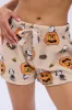Peanuts Snoopy Pumpkin Printed Plush Pajama Shorts sold by Bluenotes