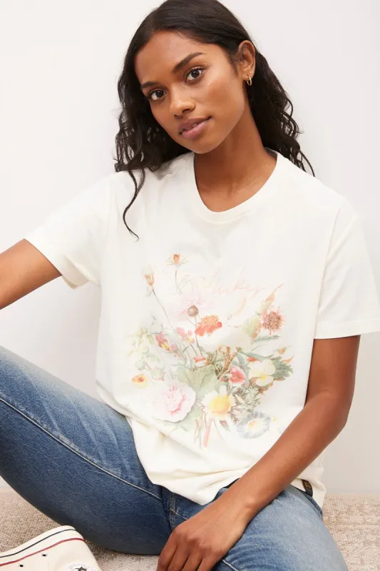 Flower Bouquet Boyfriend Tee sold by Bluenotes