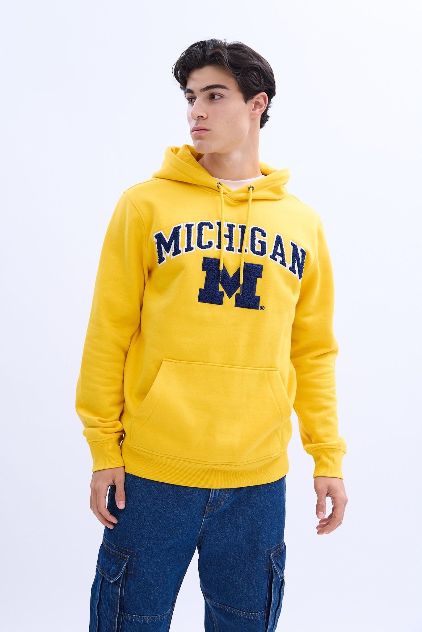Michigan M Graphic Pullover Hoodie sold by Bluenotes
