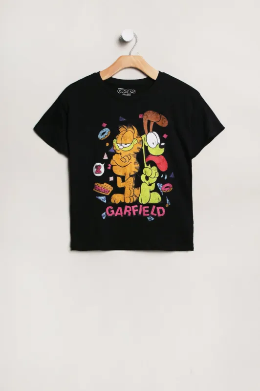 Girls' Garfield And Odie Graphic Classic Tee sold by Bluenotes