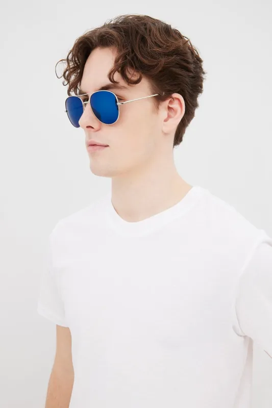 Aviator Blue Lens Sunglasses sold by Bluenotes