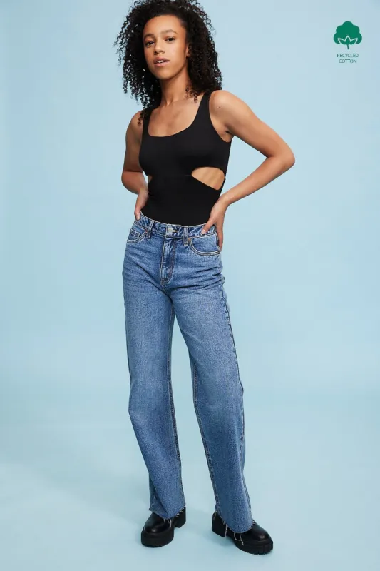 AERO Premium Air High Rise Wide Leg Jean sold by Bluenotes