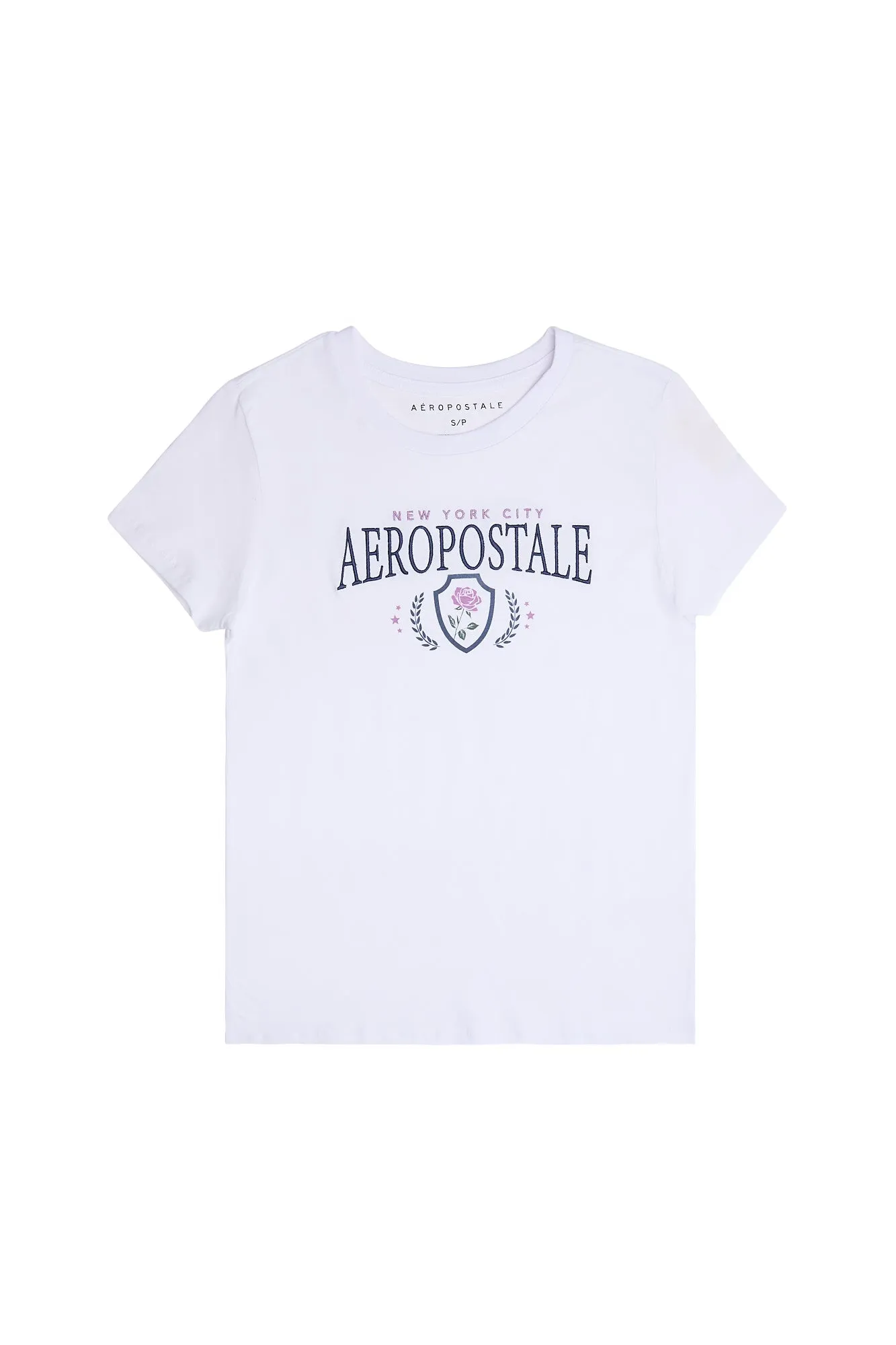 Aéropostale Crest Rose Embroidered Classic Tee sold by Bluenotes