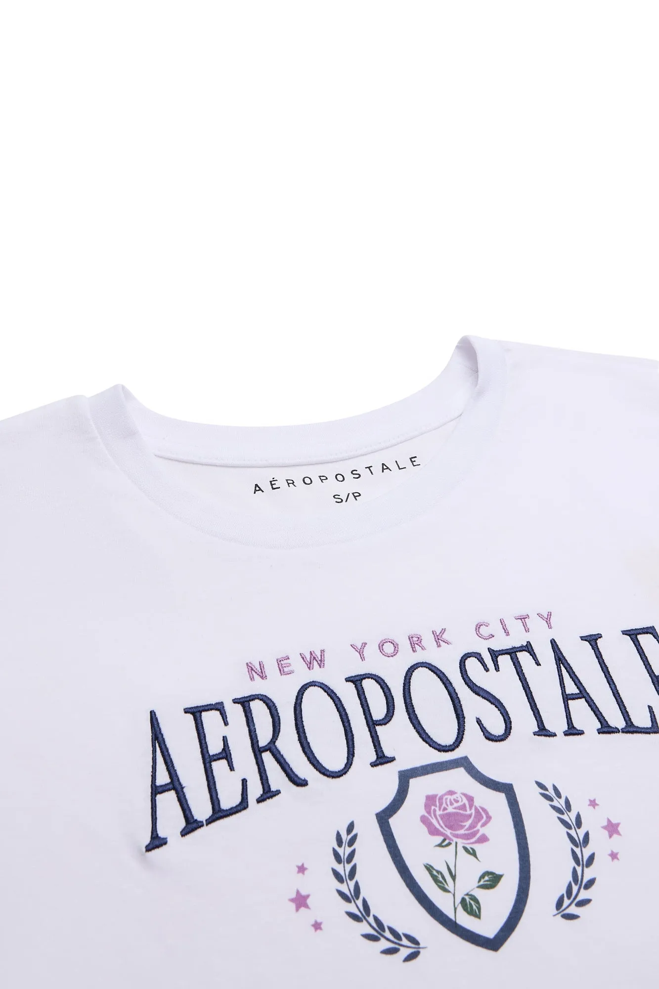 Aéropostale Crest Rose Embroidered Classic Tee sold by Bluenotes product image thumbnail 2