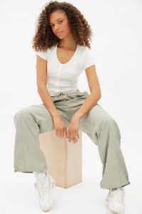 Low Rise Nylon Cargo Parachute Pant sold by Bluenotes