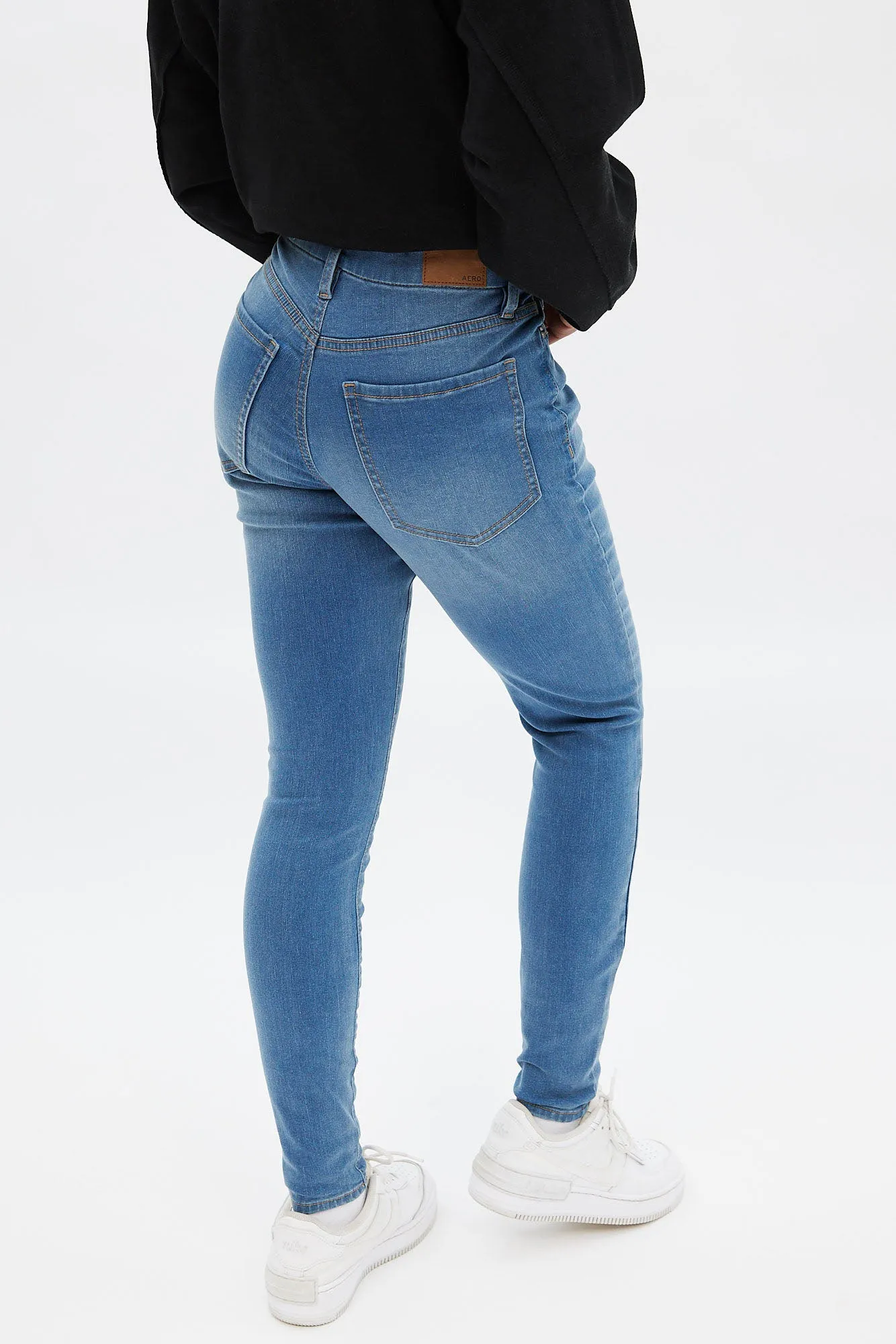 AERO Seriously Stretchy High Rise Curvy Jegging sold by Bluenotes product image thumbnail 2