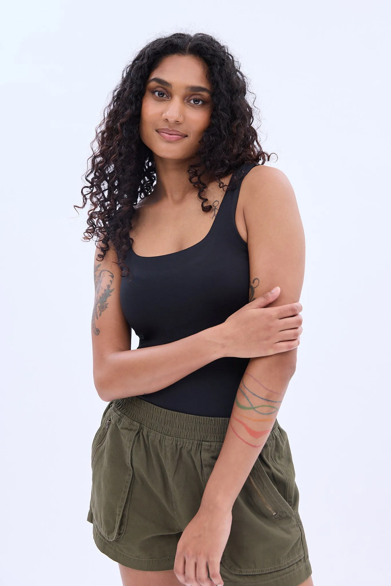 Square Neck Tank Bodysuit sold by Bluenotes product image thumbnail 2