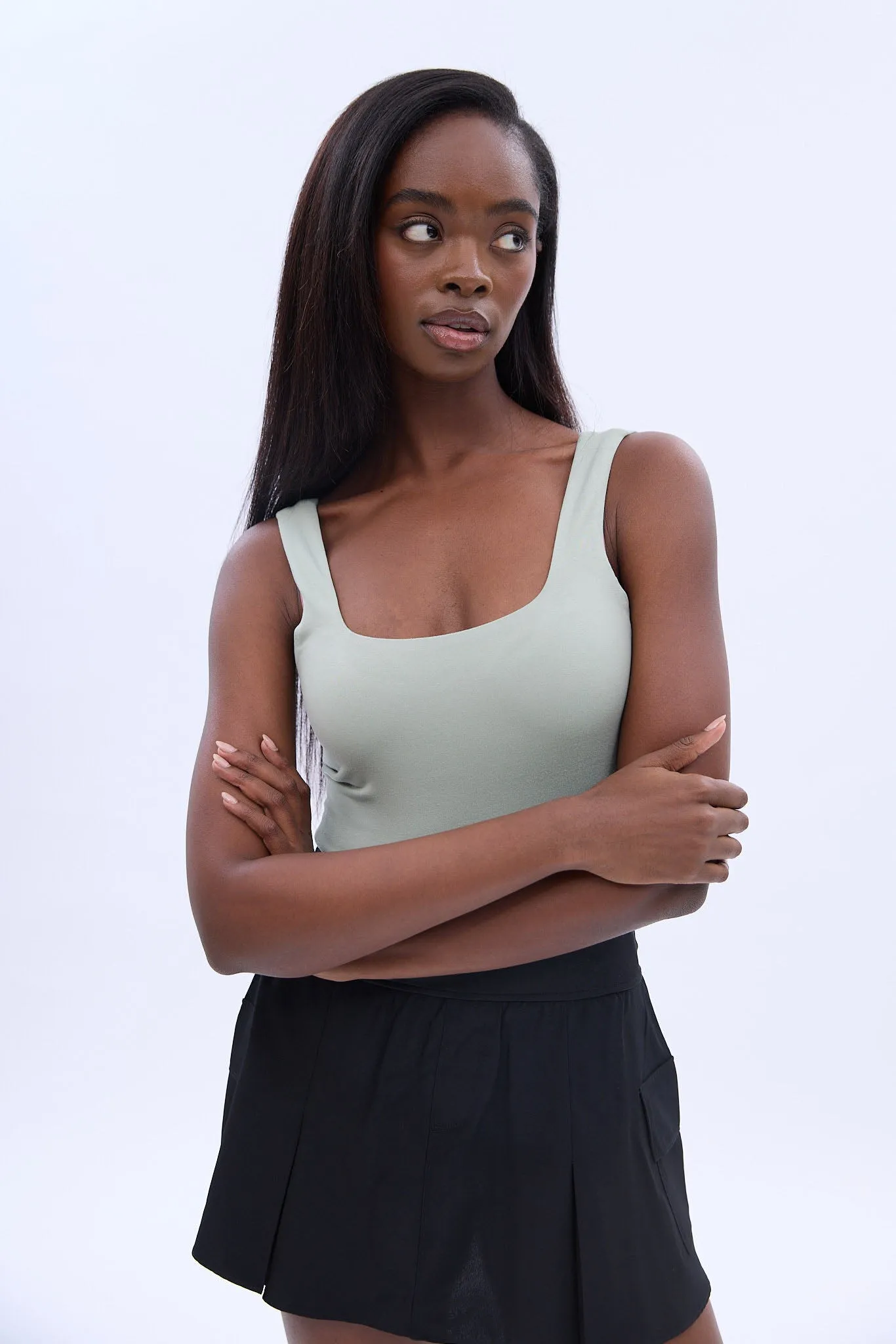 Square Neck Tank Bodysuit sold by Bluenotes