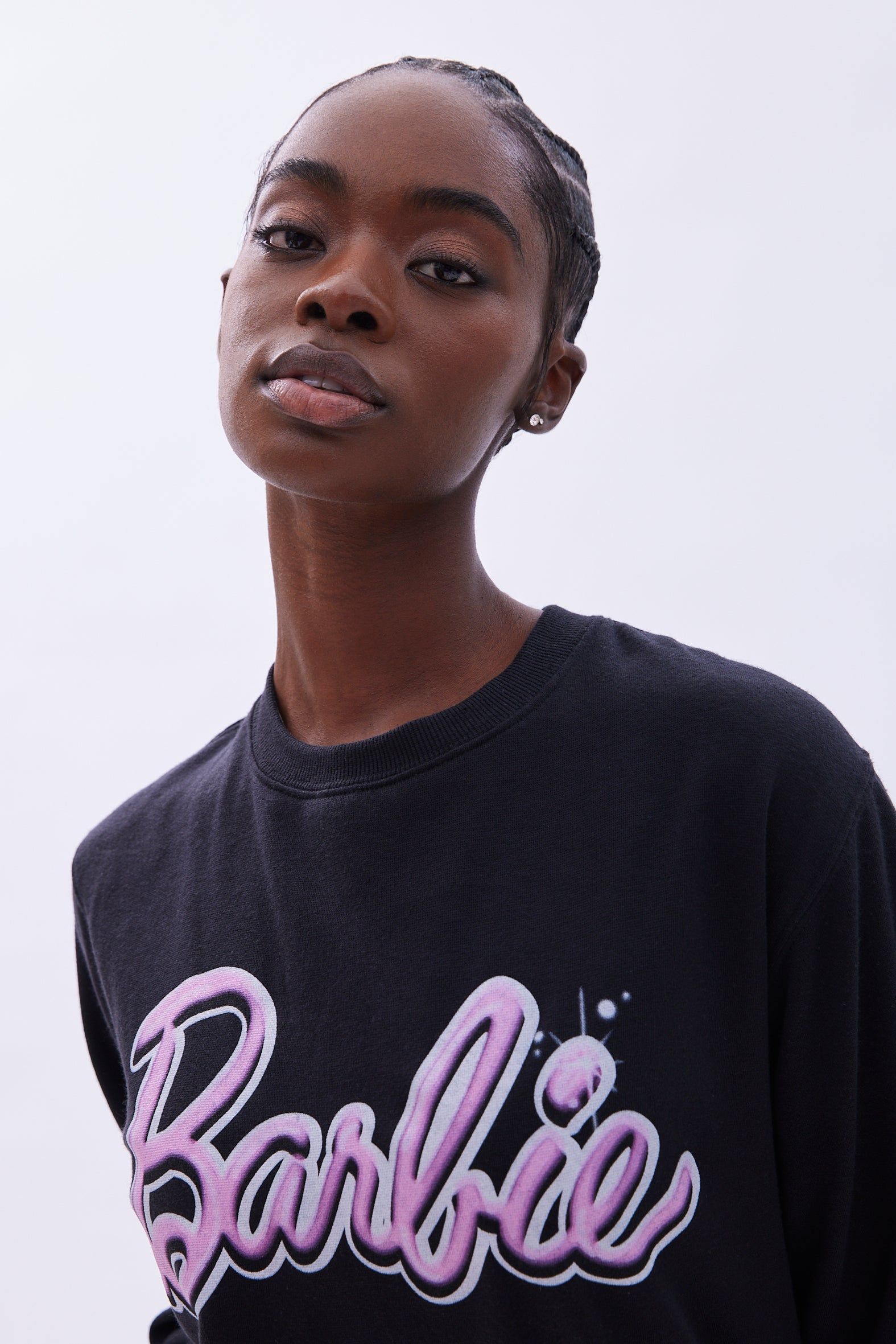 Barbie Graphic Crew Neck Oversized Sweatshirt sold by Bluenotes product image thumbnail 3