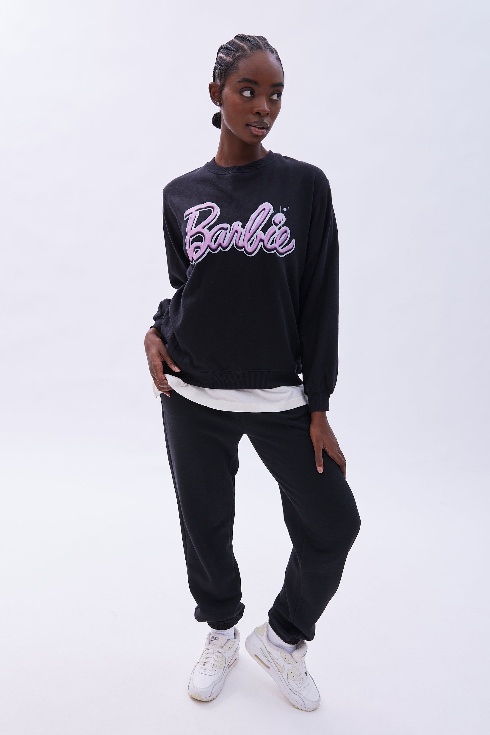 Barbie Graphic Crew Neck Oversized Sweatshirt sold by Bluenotes product image thumbnail 2