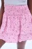 High Rise Smocked Waist Tiered Mini Skirt sold by Bluenotes