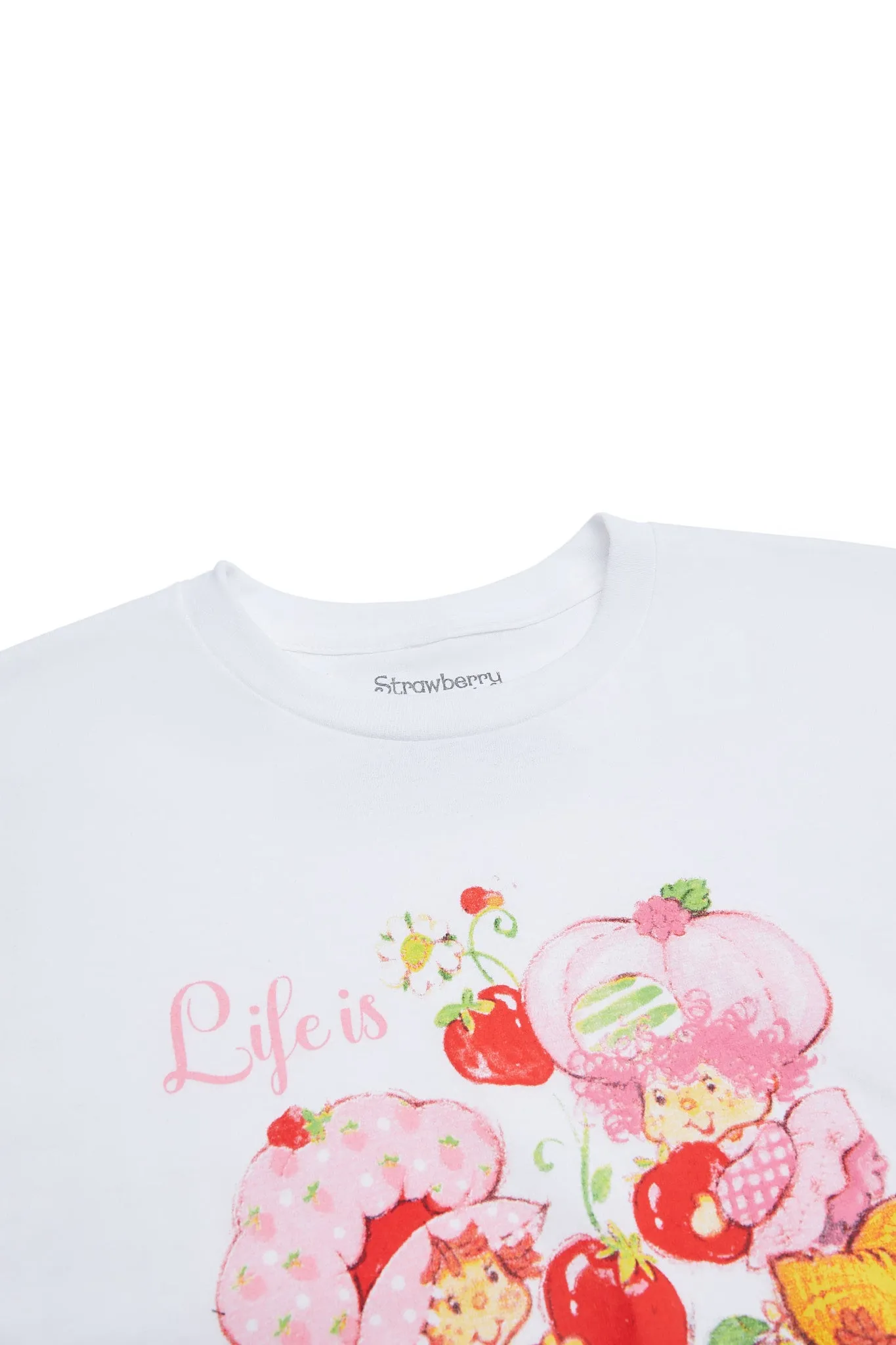Strawberry Shortcake Life Is Delicious Graphic Boyfriend Tee sold by Bluenotes product image thumbnail 2