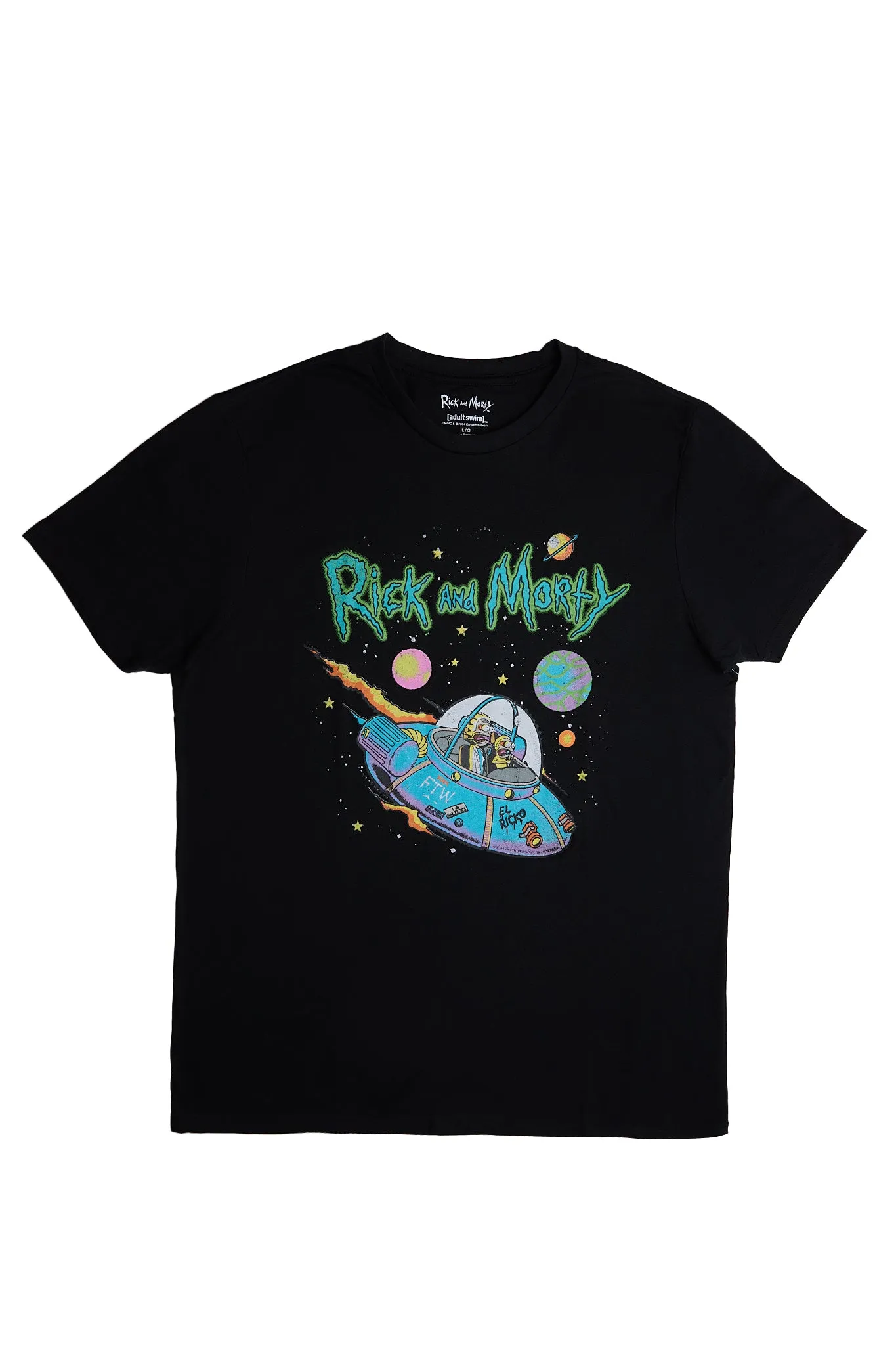 Rick & Morty Spaceship Graphic Tee sold by Bluenotes