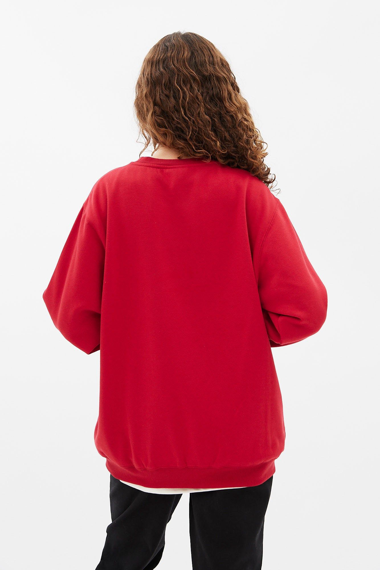 Rudolph The Red Nosed Reindeer Graphic Oversized Pullover Sweatshirt sold by Bluenotes product image thumbnail 4