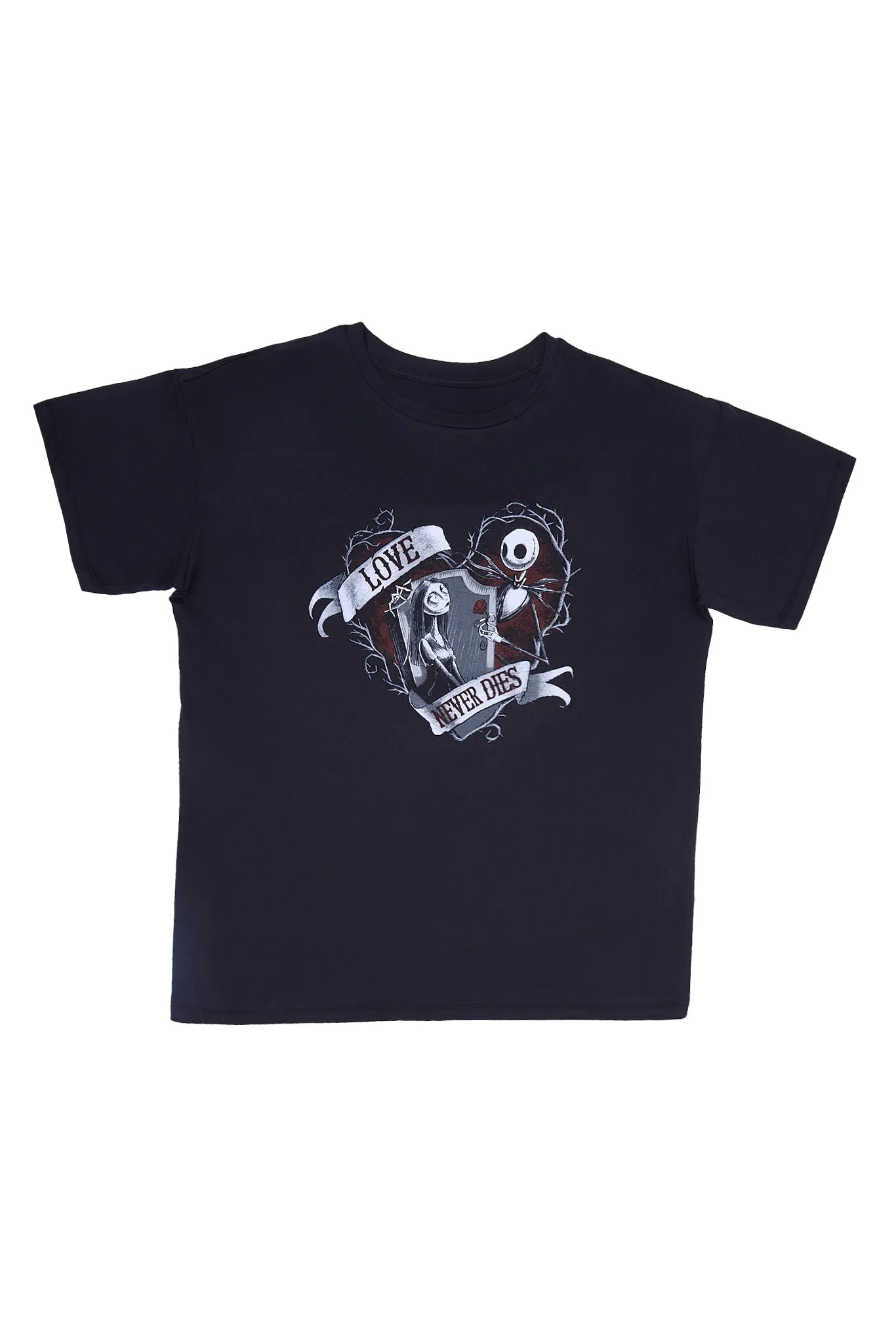 The Nightmare Before Christmas Love Never Dies Graphic Relaxed Tee sold by Bluenotes