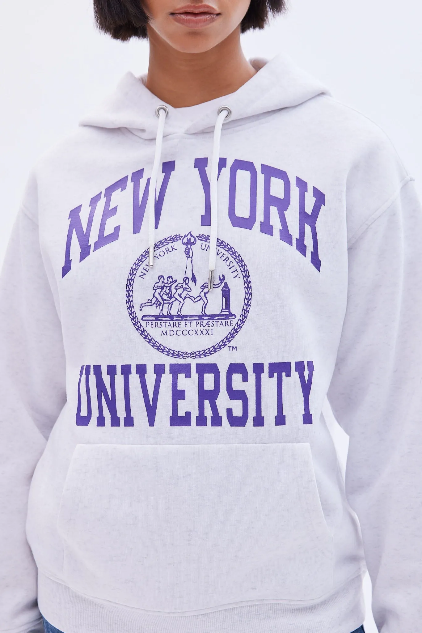 New York University Graphic Oversized Hoodie sold by Bluenotes product image thumbnail 3