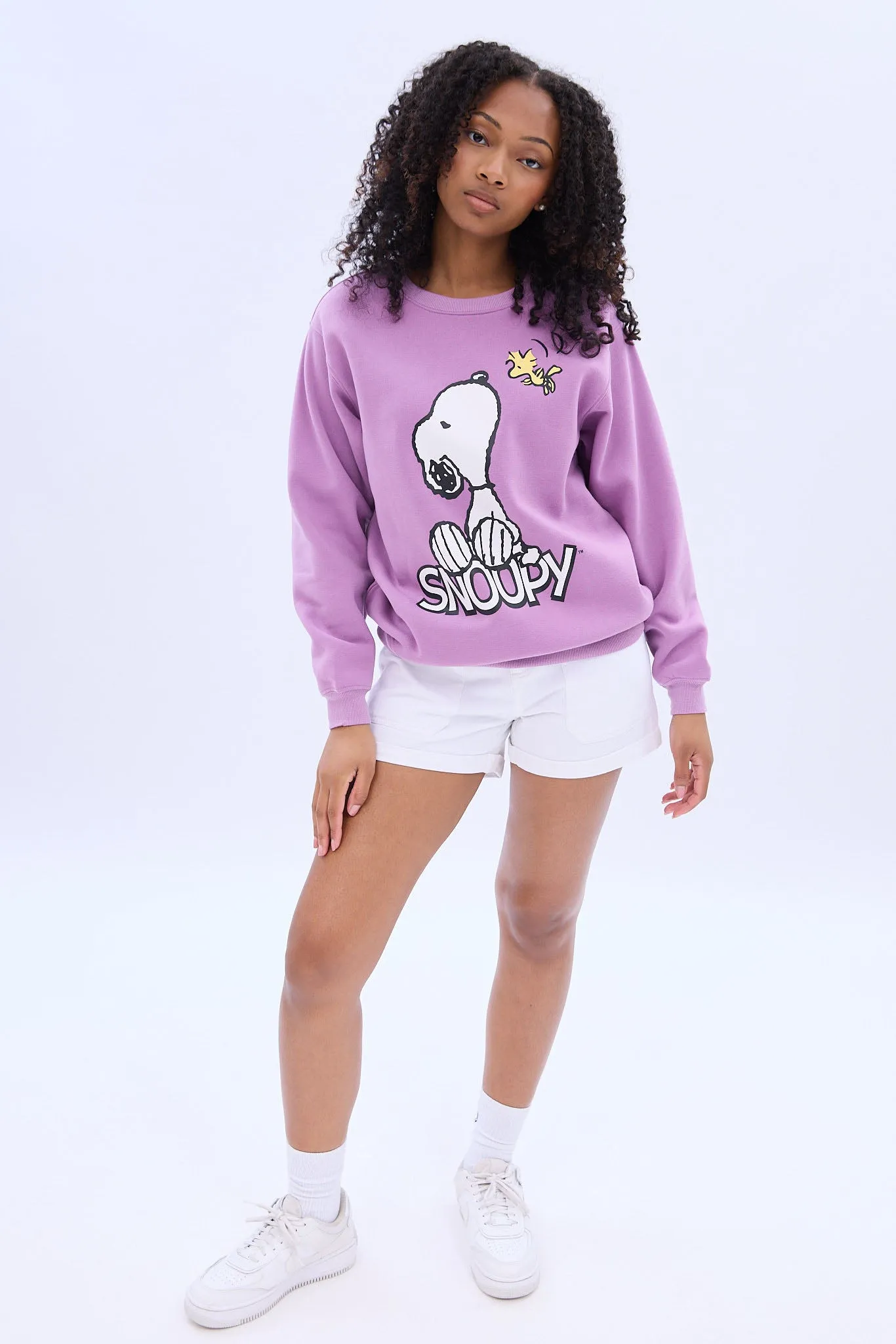 Peanuts Snoopy Woodstock Graphic Crew Neck Sweatshirt sold by Bluenotes product image thumbnail 3