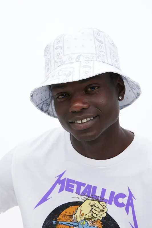 North Western Bandana Print Bucket Hat sold by Bluenotes