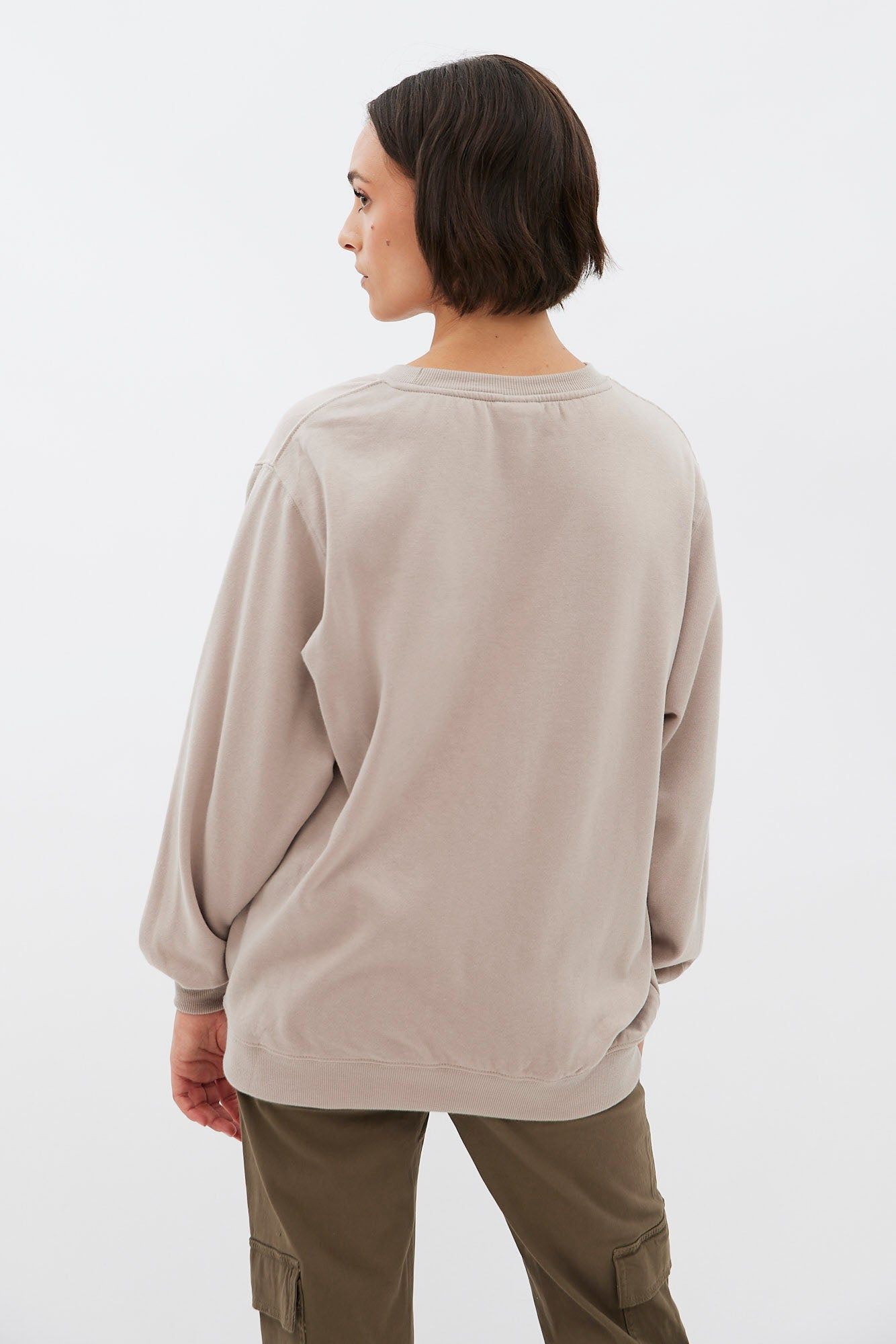 Yellowstone Graphic Oversized Crew Neck Sweatshirt sold by Bluenotes product image thumbnail 4