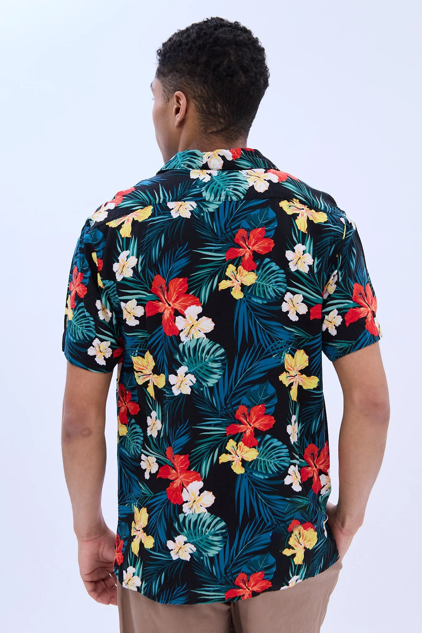 Hawaiian Print Short Sleeve Resort Shirt sold by Bluenotes product image thumbnail 3
