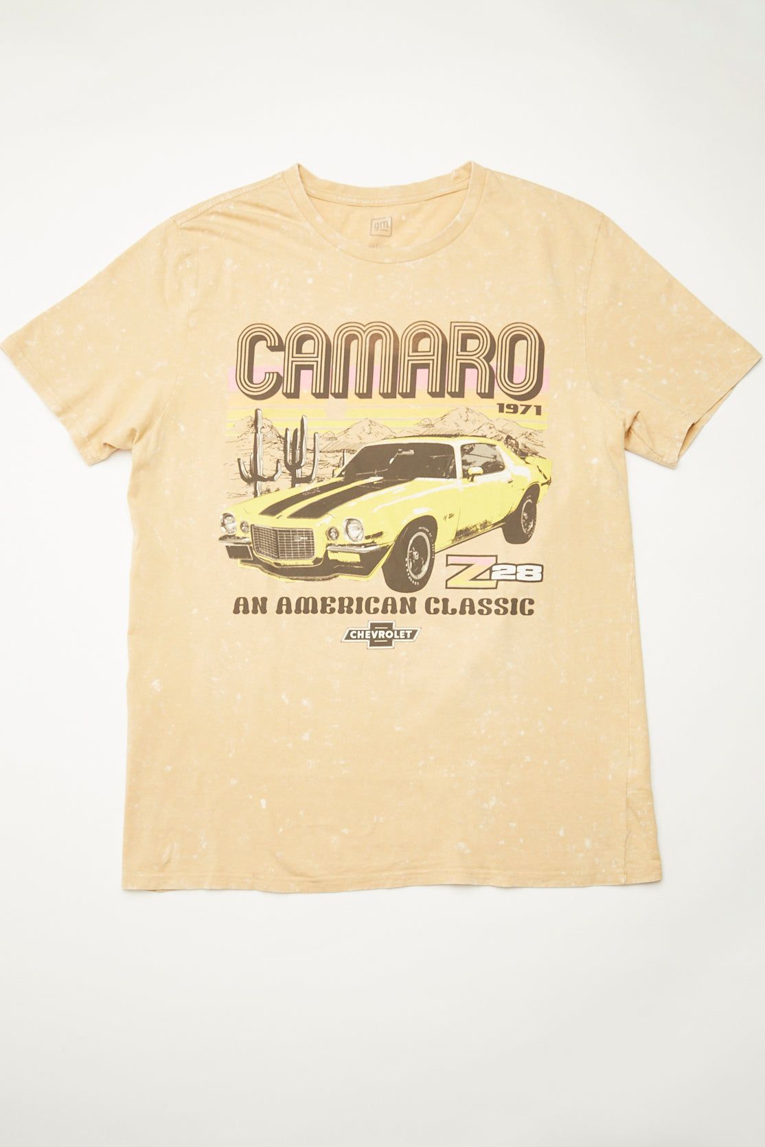 Camaro 1971 Graphic Acid Wash Tee sold by Bluenotes