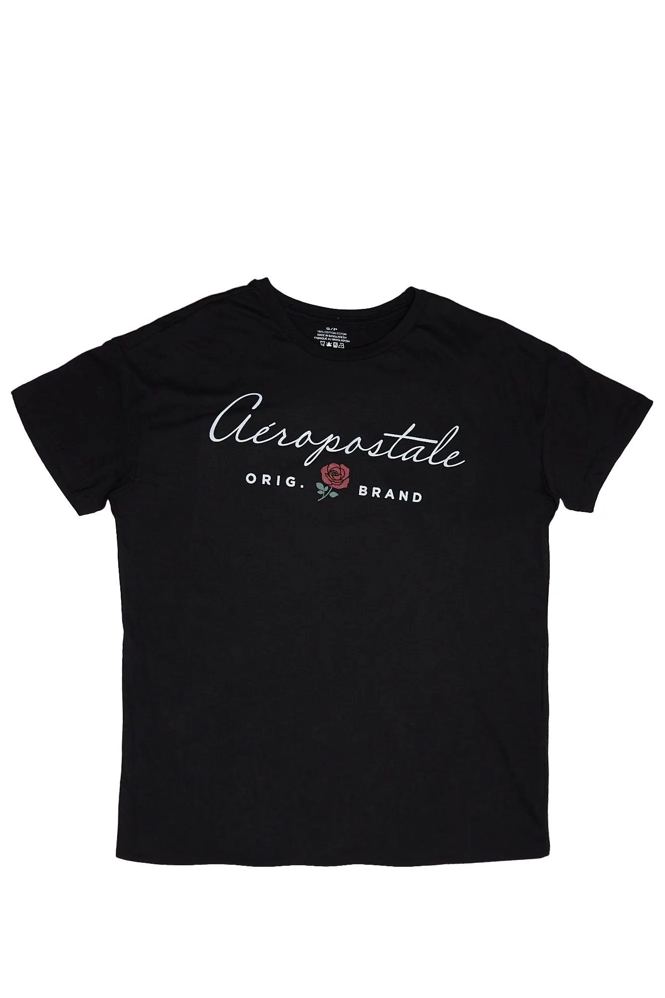 Aéropostale Cursive Rose Graphic Boyfriend Tee sold by Bluenotes
